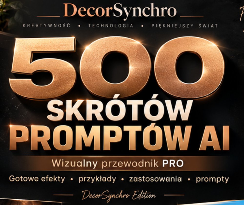 Okładka – 500 Skrótów Promptów AI – Wizualny Przewodnik PRO