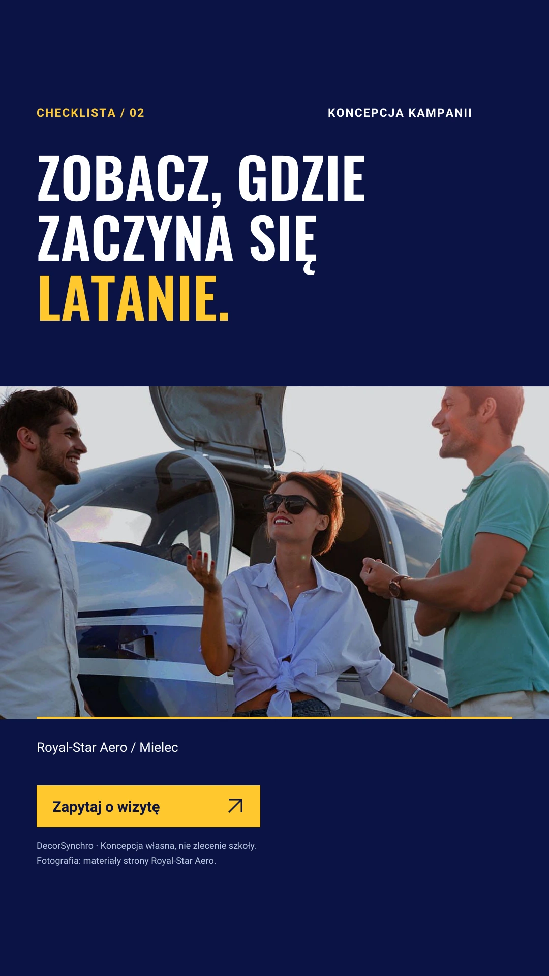 Historia w social mediach z hasłem kampanii. Wizualizacja koncepcyjna.