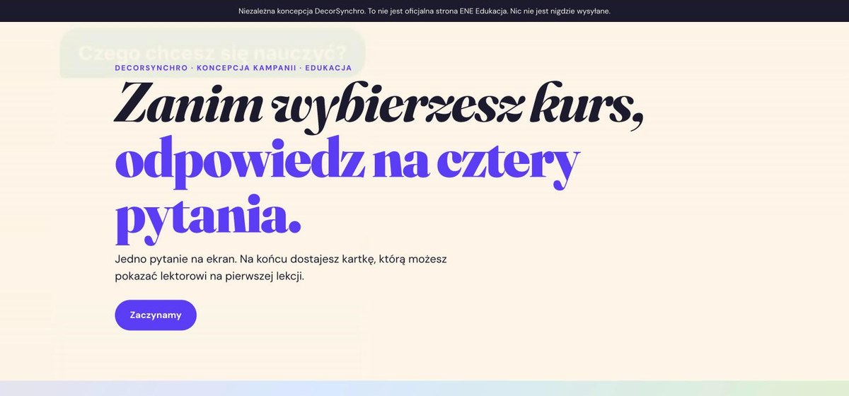 Koncepcja dla szkoły językowej