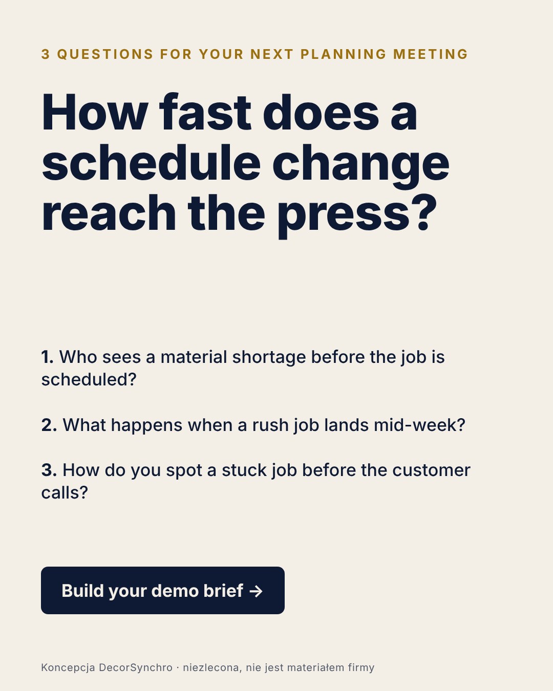 Three questions for your next planning meeting