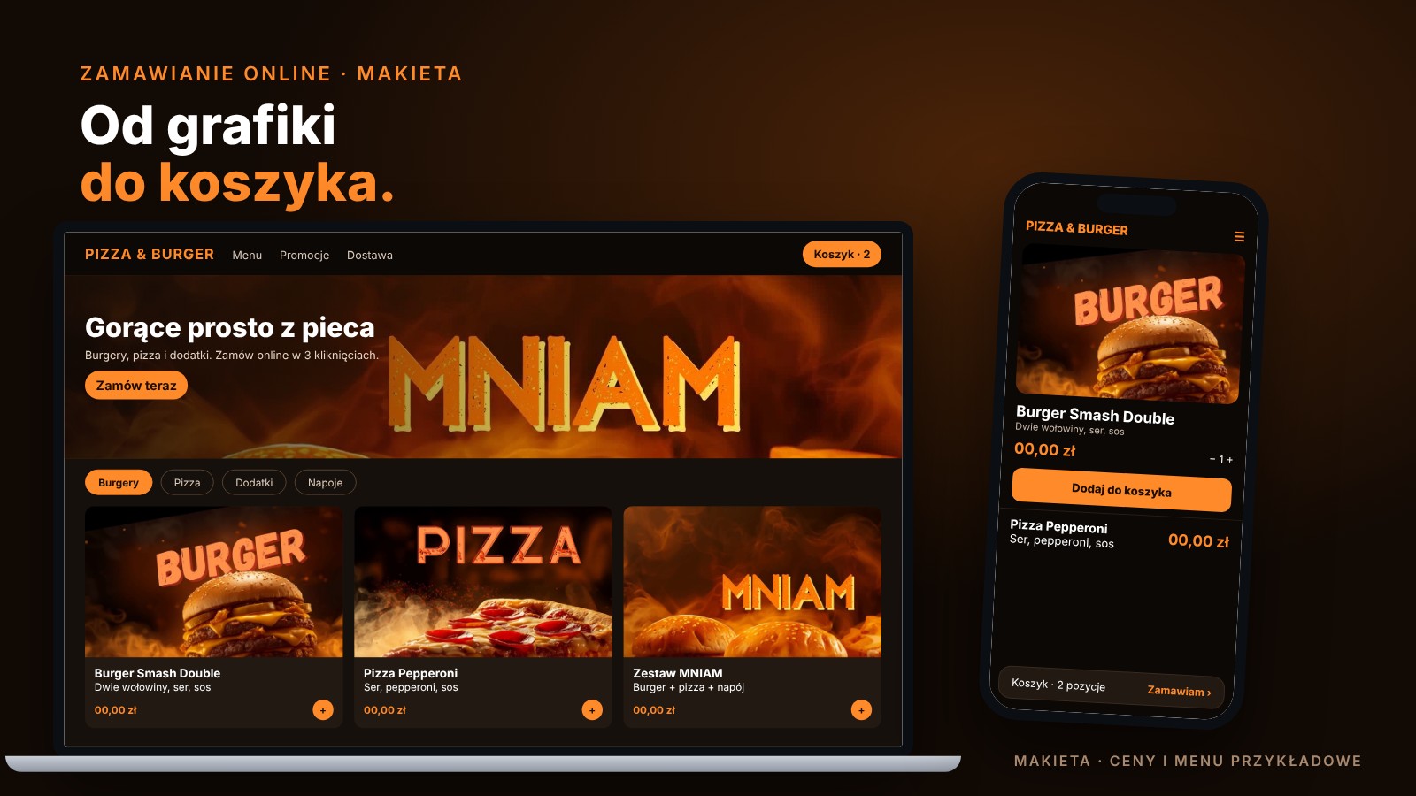 Baner dla lokalu gastronomicznego